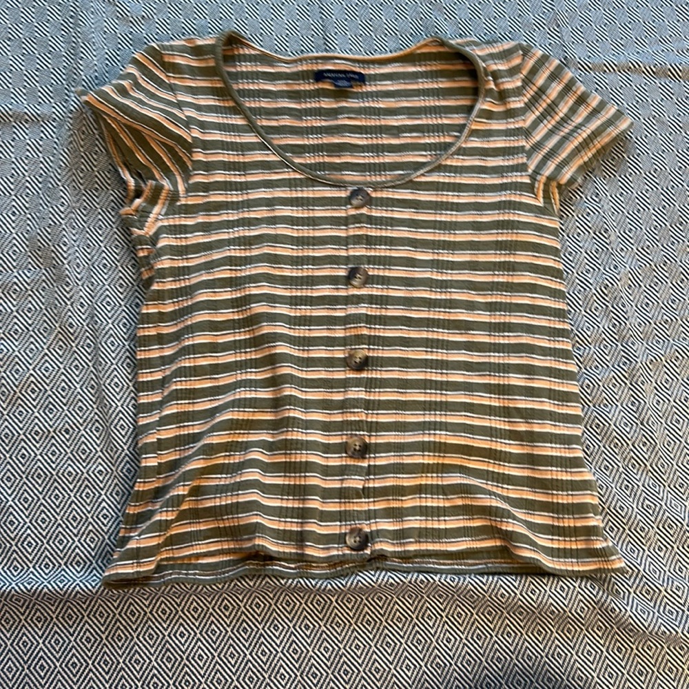 American Eagle Striped Shirt